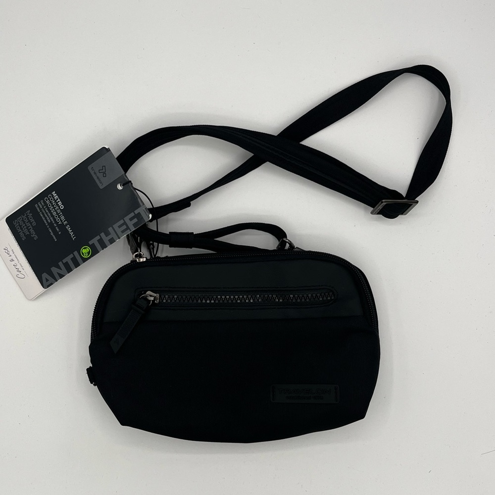 Travelon Anti-Theft Black Crossbody Bag NWT